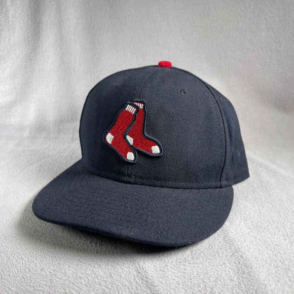 Boston Red Sox Hat Mens Fitted 7 Blue New Era Baseball‎ Cap MLB Embroidered - Picture 13 of 13